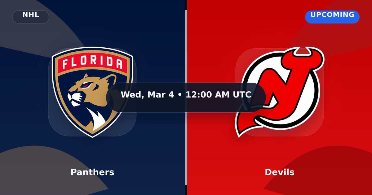 Panthers vs Devils (Mar 4, 2026) Live Score preview