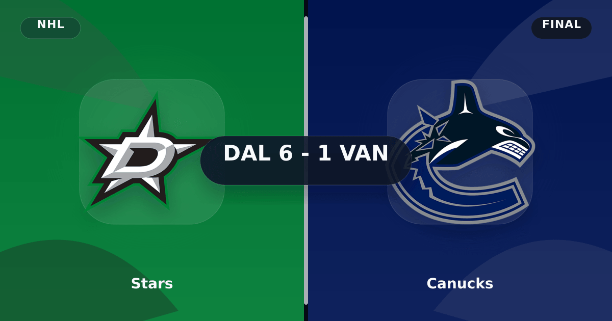Stars vs Canucks (Mar 3, 2026) Final Score preview