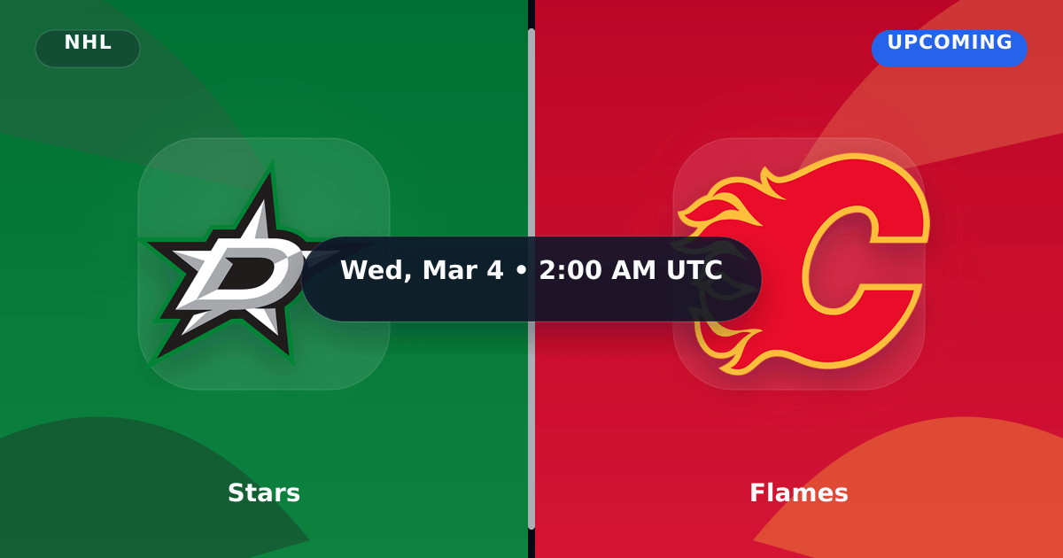 Stars vs Flames (Mar 4, 2026) Live Score preview