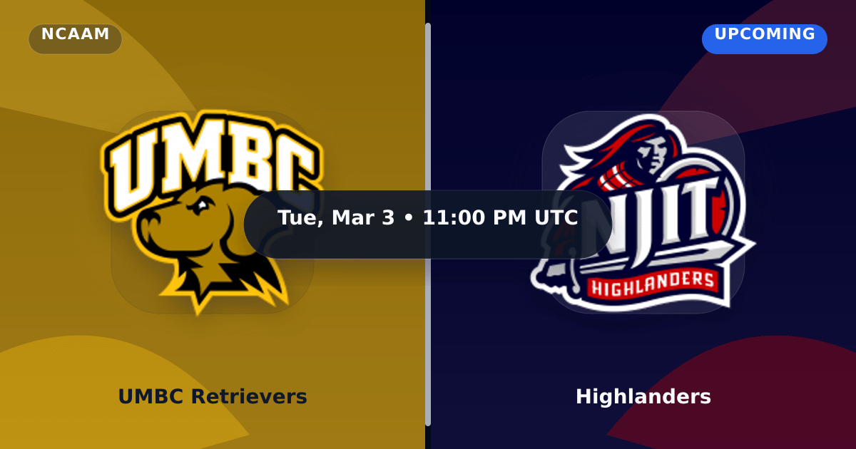 UMBC Retrievers vs Highlanders (Mar 3, 2026) Live Score preview
